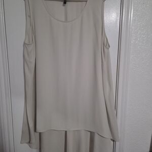 Eileen Fisher Sleeveless Hi-Low Blouse